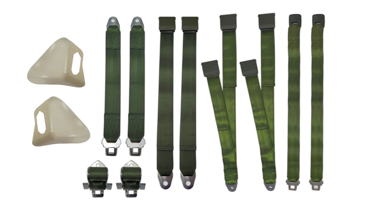2850-70BUK Mopar 1970 E-body Bucket Seatbelt Set