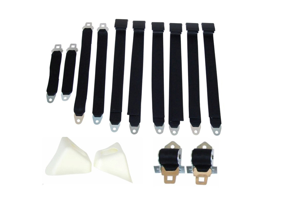 2850-70CBEN Mopar 1970 E-body Convertible Bench Seatbelt Set