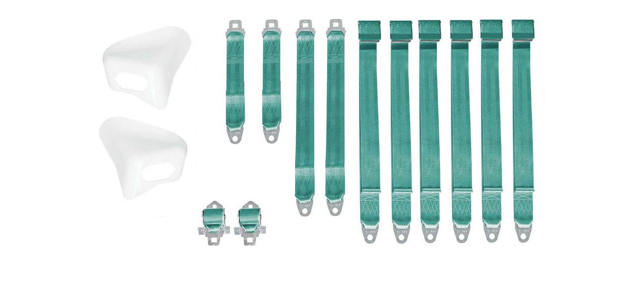 2850-70CBEN Mopar 1970 E-body Convertible Bench Seatbelt Set