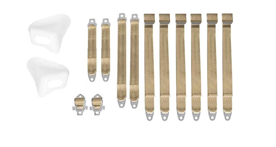 2850-70CBEN Mopar 1970 E-body Convertible Bench Seatbelt Set