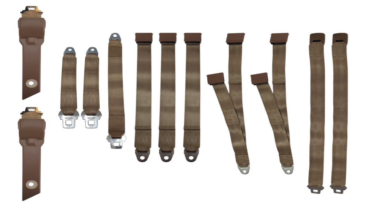 3850-70BUK Mopar 1970-71 A-body Bucket Seat Belt Set