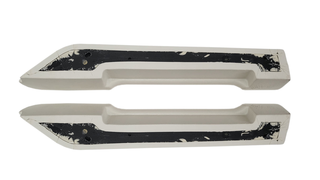 820-W Mopar Plymouth Barracuda/Cuda Front Armrest Pads White