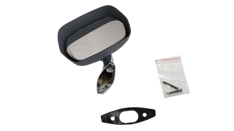 AMC-234RHCP 1970-74 AMC RH Painted Rearview Mirror with Chrome Base