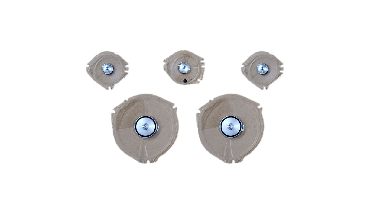 FM67-109C 1967-68 Ford Mustang Instrument Cluster Lenses (Set of 5 - No Tach)
