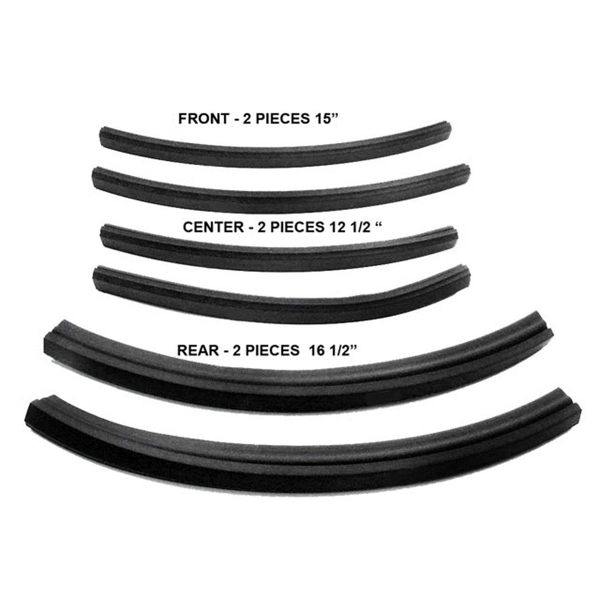 1963-66 A-Body Convertible Top Weatherstrip Seal Set