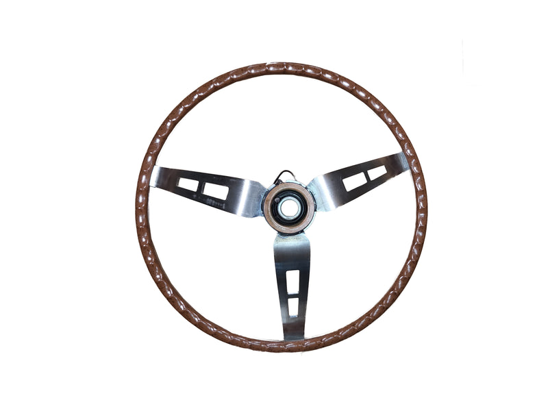 260-69WKIT Mopar 1966-69 A,B,C-Body Rallye Woodgrain Steering Wheel Kit