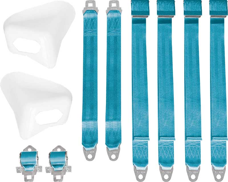 2850-70CBUK Mopar 1970 E-body Convertible Bucket Seat Belt Set