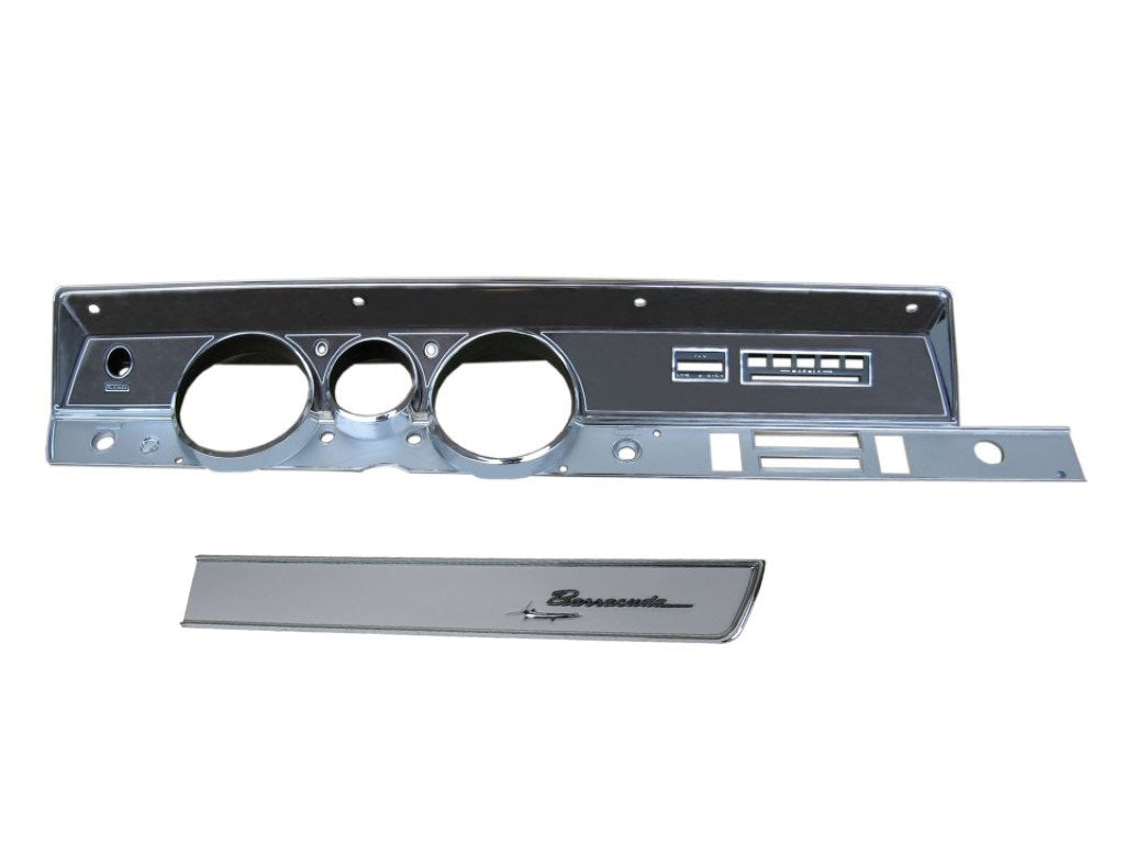 316DW-69ACKIT Mopar 1968-69 A-body Woodgrain Rallye Dash Bezel Kit AC