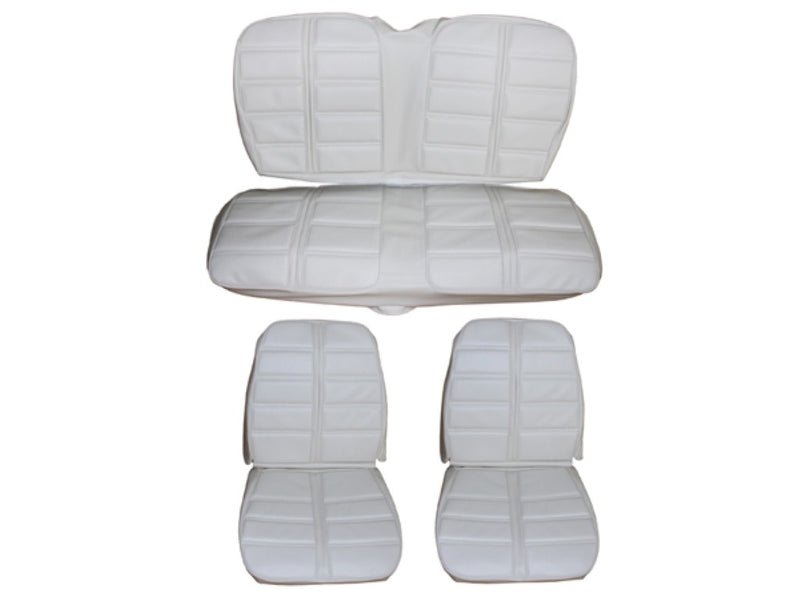 6604DHT-BUK-C 1969 Barracuda Notchback Deluxe Style Front Bucket Rear Bench Seat Cover Set