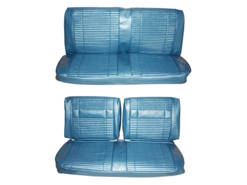 7708-BEN-C Mopar 1969 Roadrunner GTX Satellite Décor Style Front Bench Rear Bench Seat Cover Set