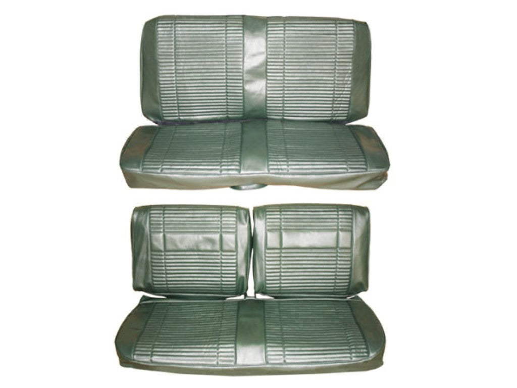 7708-BEN-C Mopar 1969 Roadrunner GTX Satellite Décor Style Front Bench Rear Bench Seat Cover Set