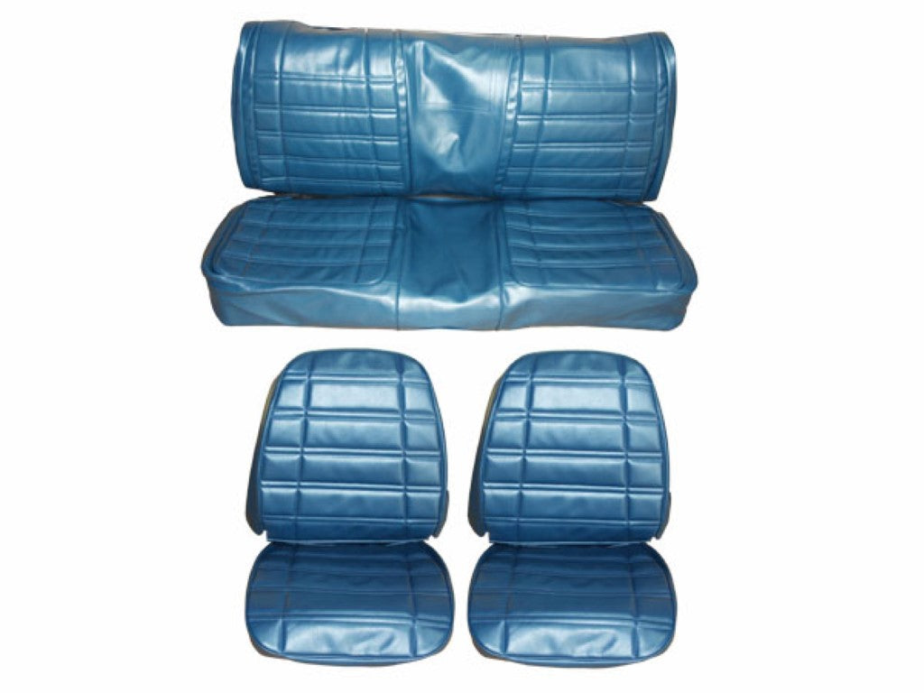 7709-BUK-C Mopar 1969 Roadrunner GTX Satellite Front Bucket Rear Bench Seat Cover Set