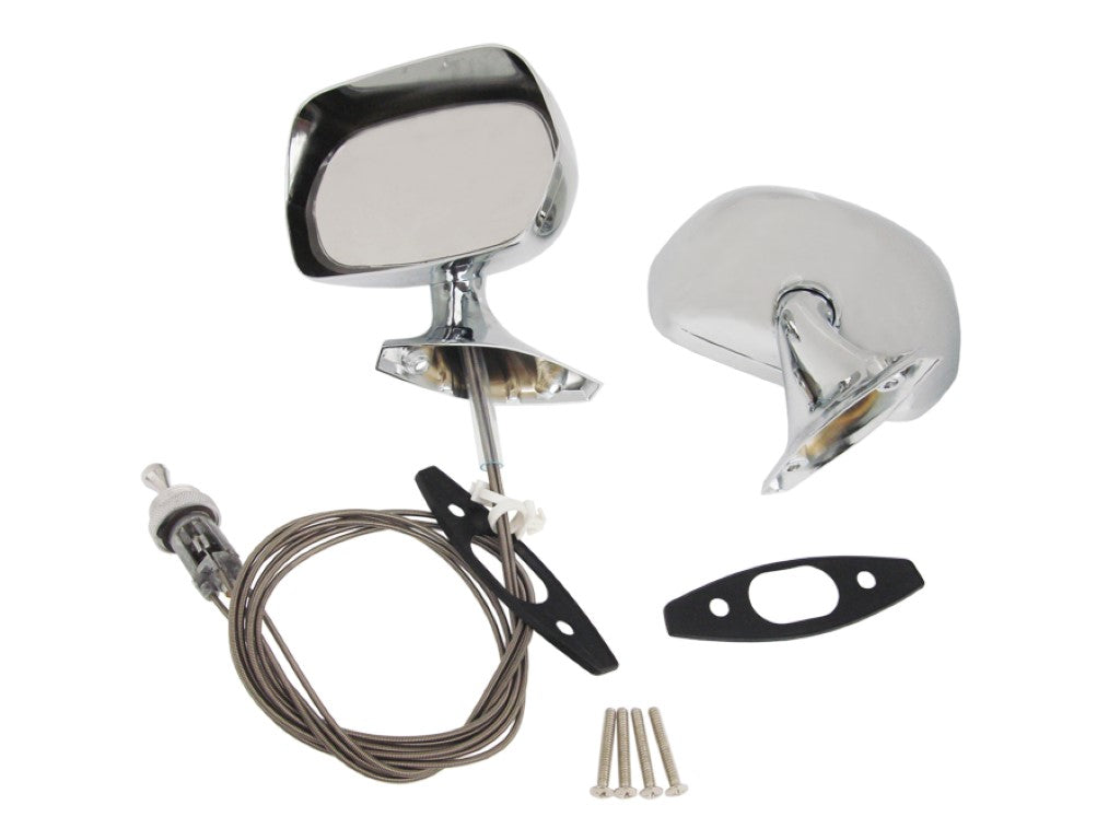 AMC-234CKIT Mopar 1970-74 AMC Chrome Rearview Mirror Kit