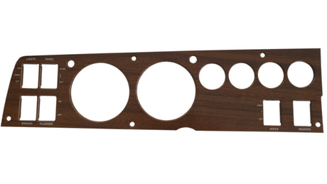 141W-G Mopar 1969 B-body Rallye Woodgrain Gauge Bezel