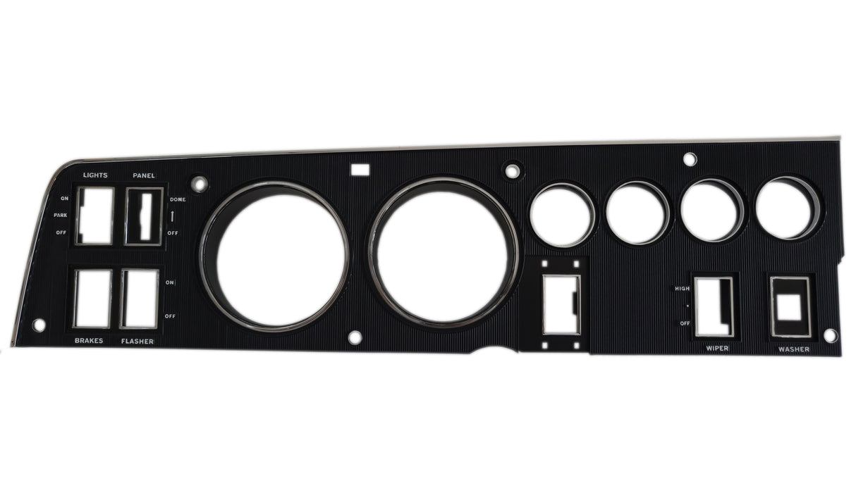 143-ACRDSET Mopar 1968 Dodge Charger Rallye Dash Bezel Kit (Radio Delete - with AC)