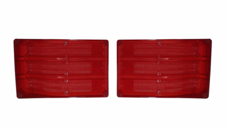 165SP-66L Mopar 1966 Plymouth Belvedere Taillight Lenses (without Trim)