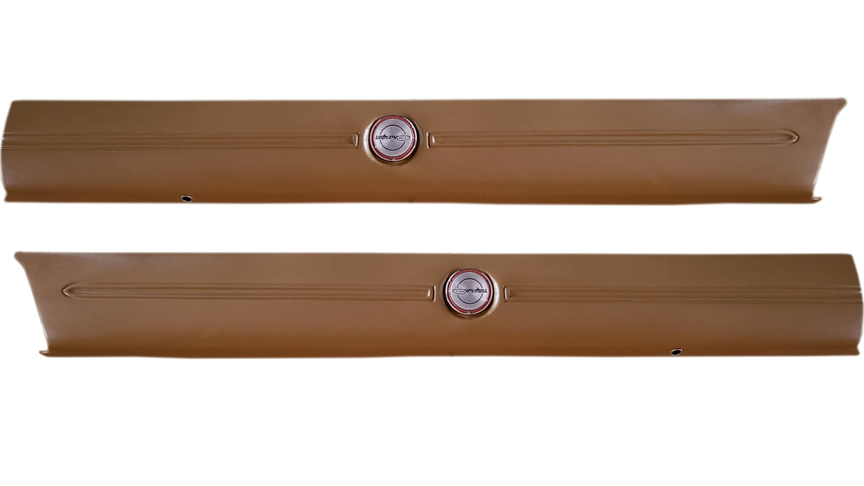 1810-69FBB Mopar 1969 Charger Upper Door Panels with Emblems