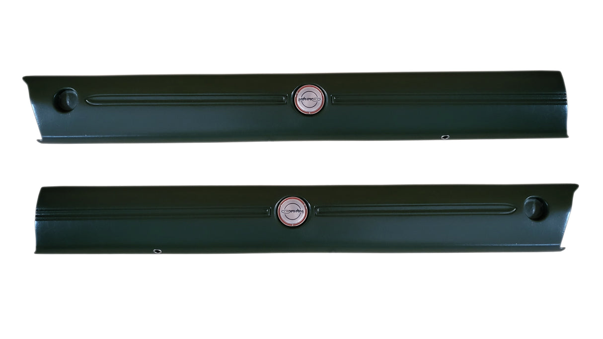 1810-70FBB Mopar 1970 Charger Upper Door Panels with Emblems