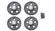 244-70 Mopar 1970 B,E-body Light Argent Silver Rally Wheel Center Caps