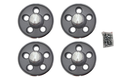 244-70 Mopar 1970 B,E-body Light Argent Silver Rally Wheel Center Caps