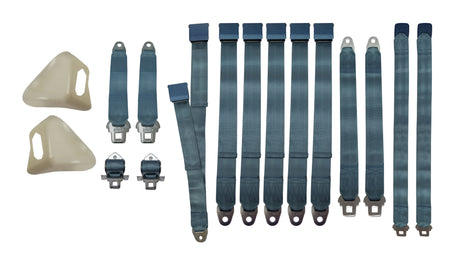 2850-70BEN Mopar 1970 E-body Bench Seat Belt Set