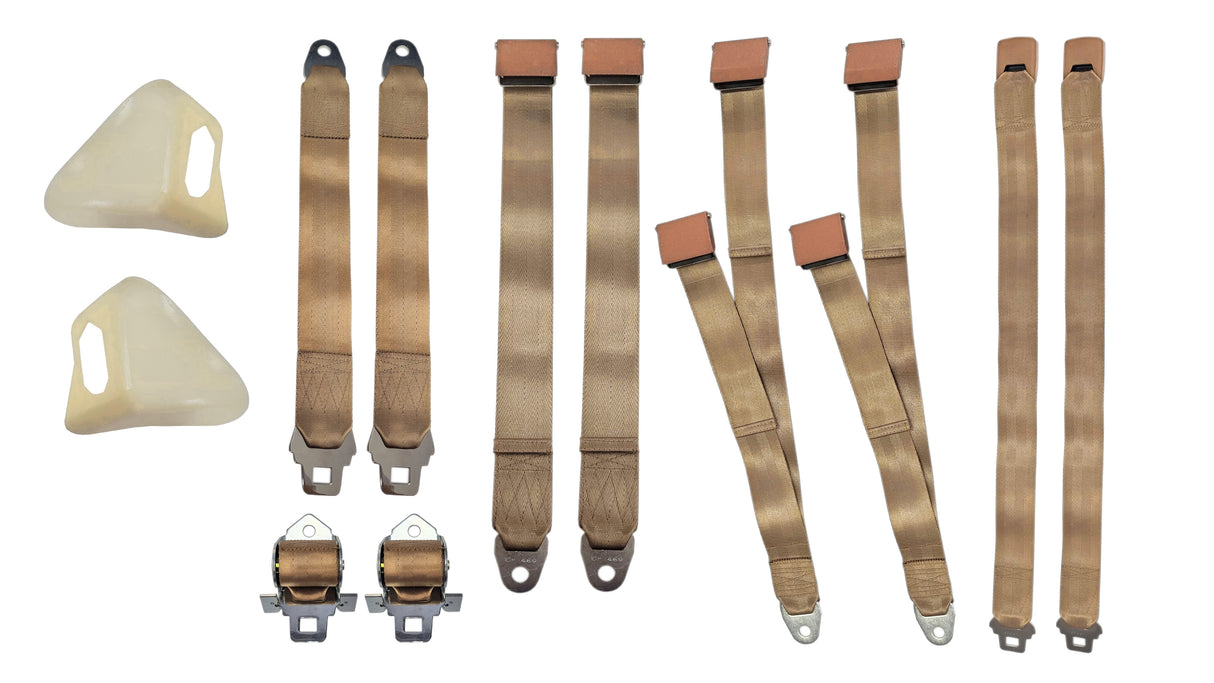 2850-70BUK Mopar 1970 E-body Bucket Seatbelt Set
