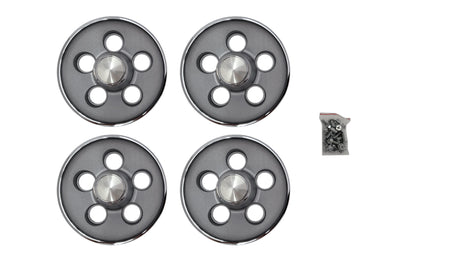 304-70 Mopar 1970 A-body Light Argent Silver Rally Wheel Center Caps