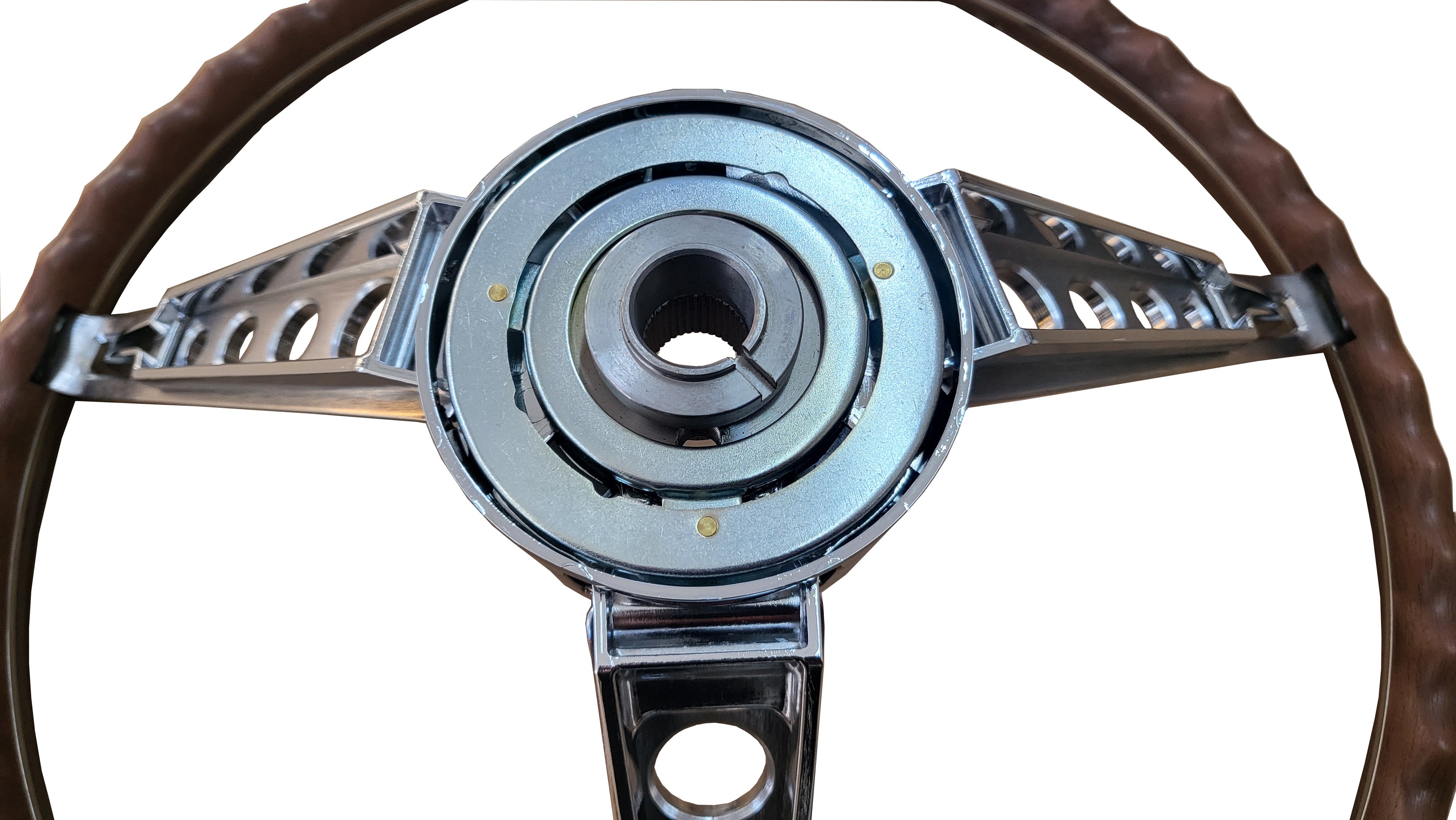 FM67-260W 1967 Ford Mustang Deluxe Woodgrain Steering Wheel (w/o