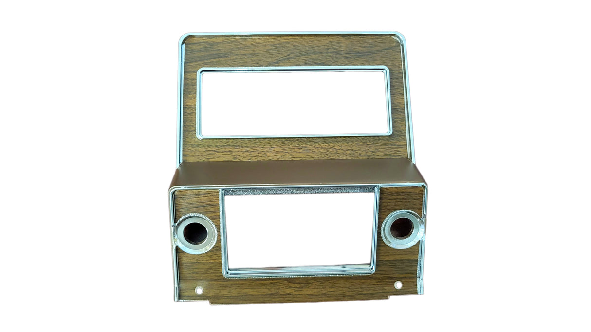 FM-1021AW Ford 1969-70 Mustang, Cougar Dash Radio Bezel (Woodgrain)