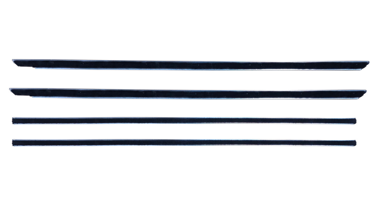 FM-65FWC Ford 1965-66 Mustang Window Belt Line Weatherstrip Set (4pc) - Fastback Only