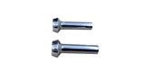 FM-67NB 1967 Ford Mustang Chrome Door Lock Knobs (Pair)