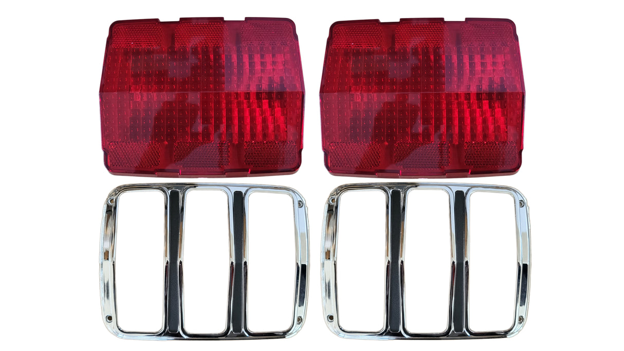 FM65-BLKIT 1965-66 Ford Mustang Tail Light Bezel and Lens Kit