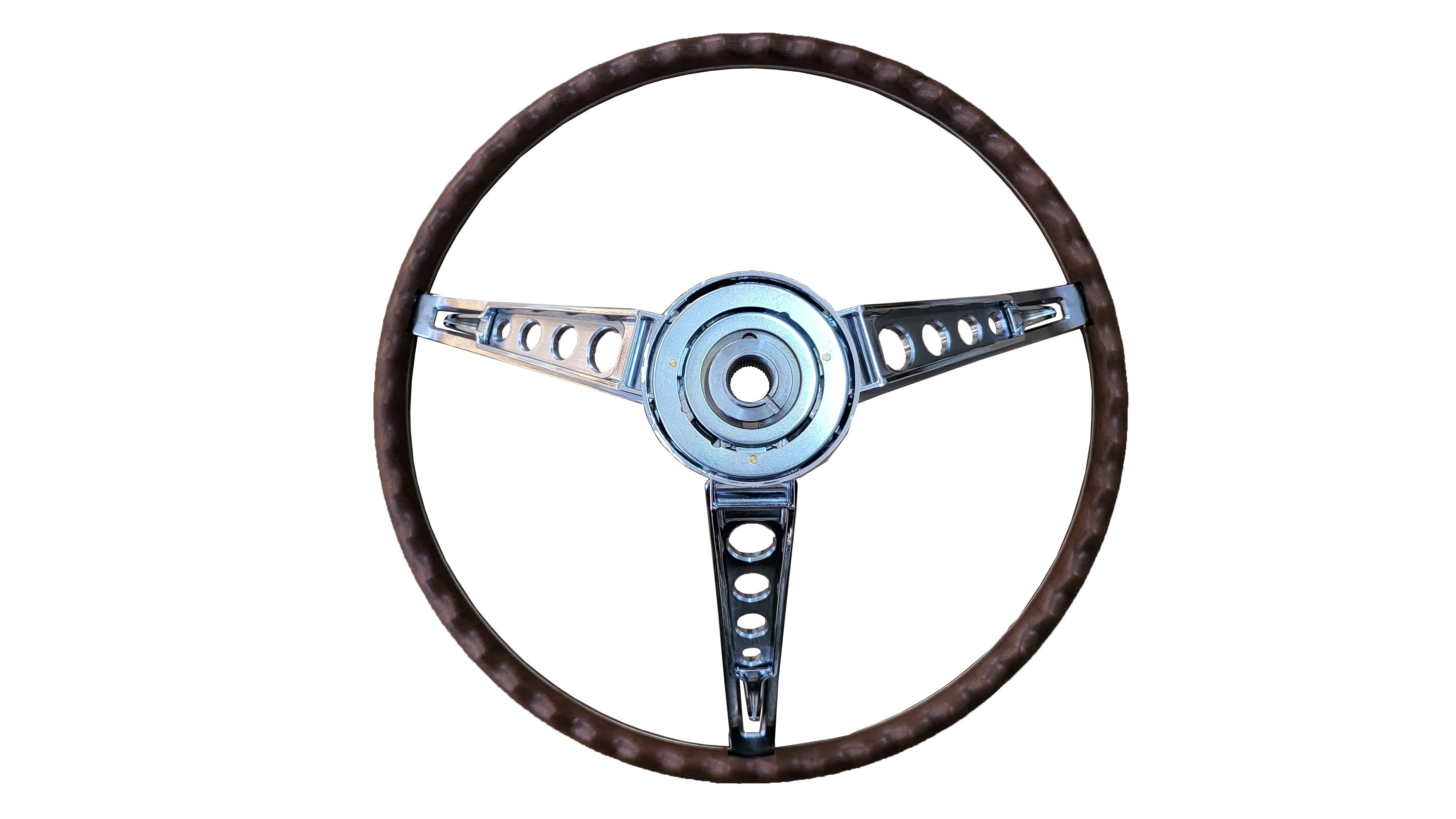 FM67-260W 1967 Ford Mustang Deluxe Woodgrain Steering Wheel (w/o