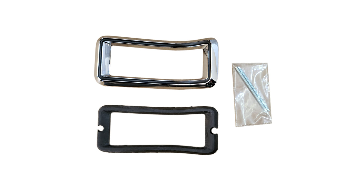 FM68-BLKIT 1968 Ford Mustang Tail Light Bezel and Lens Set