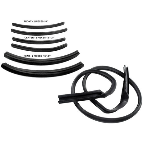  1963-66 A-Body Convertible Top Weatherstrip Seal Set with Header Seal