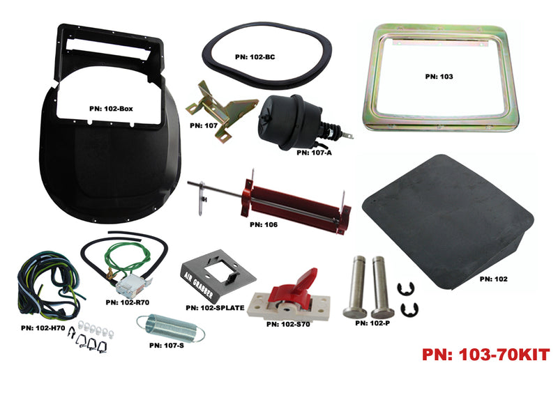 103-70KIT Mopar 1970 B-Body Air Grabber Assembly Kit