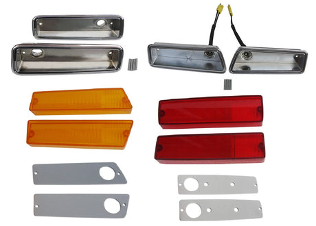 1215-70CHBLKIT Mopar 1970 Dodge Charger Side Marker Kit