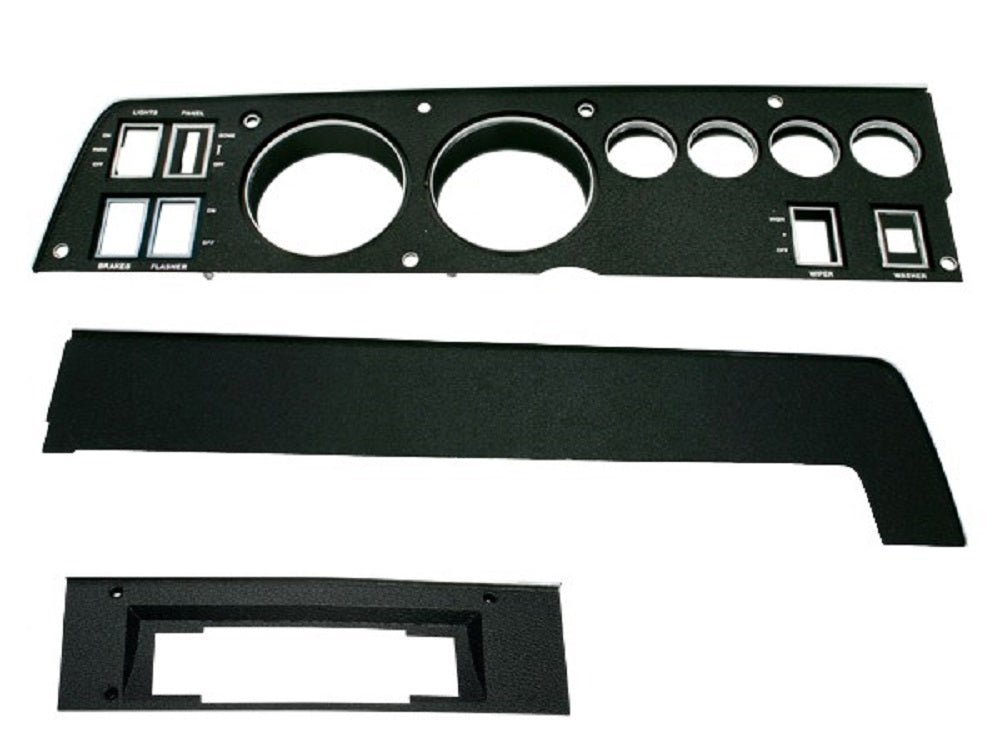 141-8ACSET Mopar 1969 B-body Rallye Dash Bezel Kit 8 Track - with AC