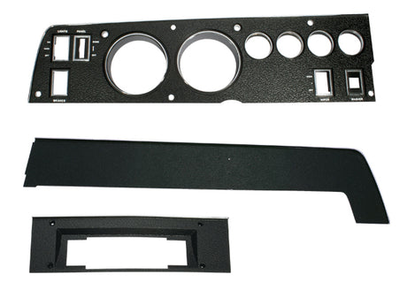 142-8ACSET Mopar 1970 B-body Rallye Dash Bezel Kit 8 Track - with AC