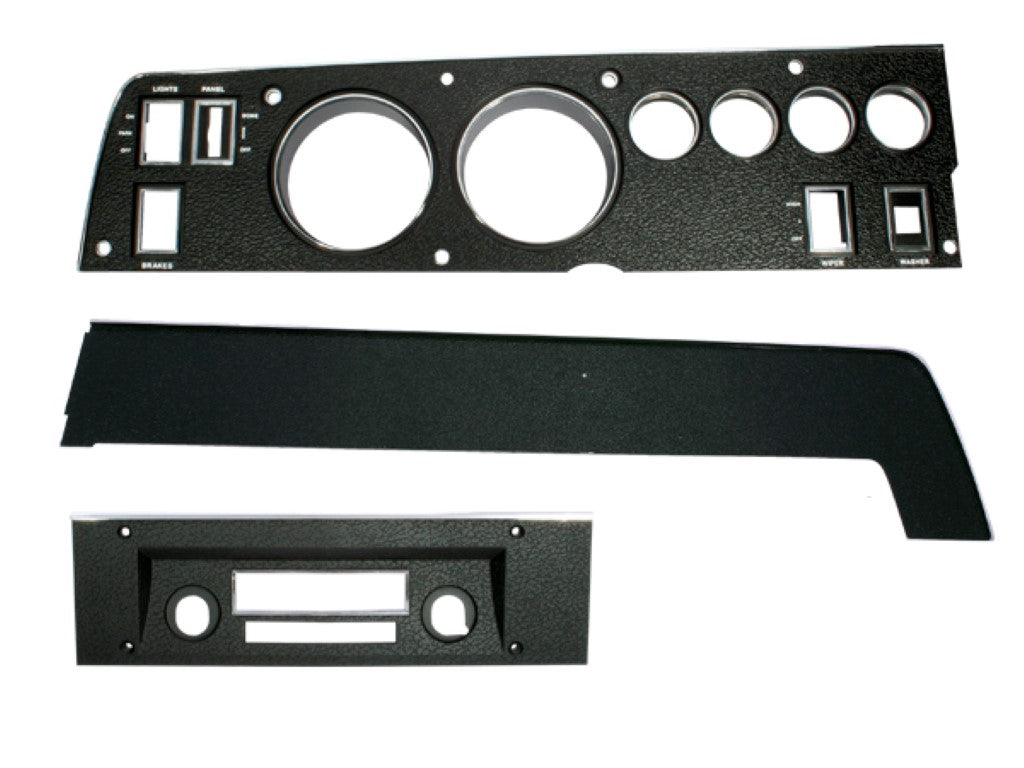 142-ACSET Mopar 1970 B-body Rallye Dash Bezel Kit AM/FM - with AC