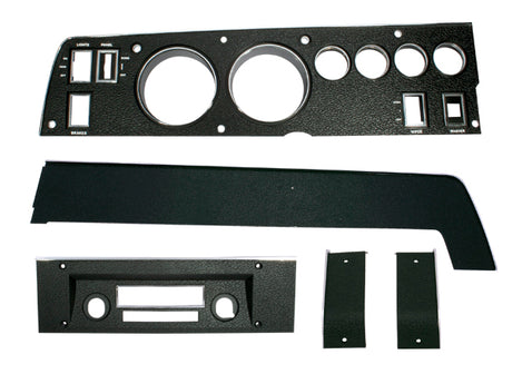 142-SET Mopar 1970 B-body Rallye Dash Bezel Kit AM/FM - No AC