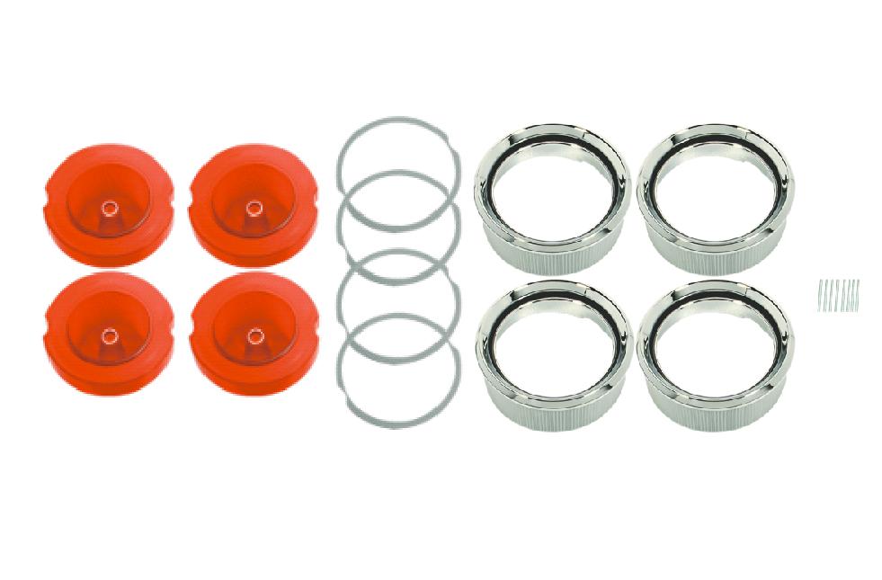 163-BLKIT Mopar 1968 Dodge Charger Taillight Bezel and Lens Kit