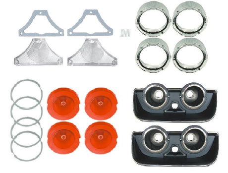 163-HBLKIT Mopar 1968 Dodge Charger Taillight Assembly Kit