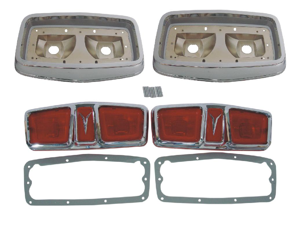 165F-64BLKIT Mopar 1964 Plymouth Fury Taillight Kit