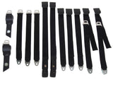 1850-69BUK Mopar 1968-69 B-body Bucket Seat Belt Set