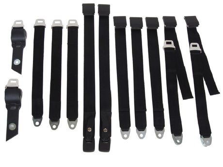 1850-69BUK Mopar 1968-69 B-body Bucket Seat Belt Set