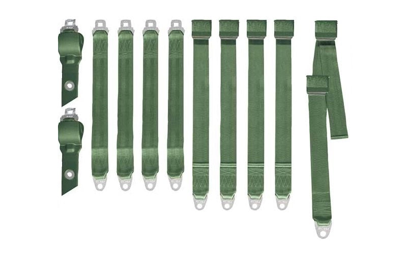 1850-70CBEN Mopar 1970 B-body Convertible Bench Seat Belt Set