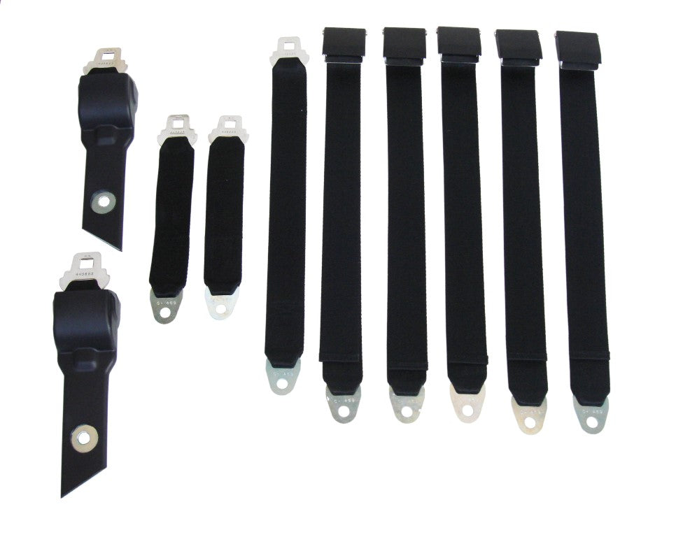 1850-70CBUK Mopar 1970 B-body Convertible Bucket Seat Belt Set