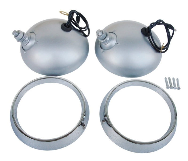 2209 Mopar 1970-71 Plymouth Cuda Road Lamp Housings, Bezels and Pigtails