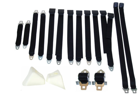 2850-70BEN Mopar 1970 E-body Bench Seat Belt Set